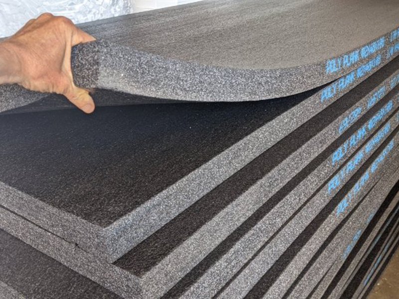 11 Large sheets of wholesale black polyethylene foam 1.7 pound density