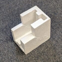 3 Two pieces of foam joined together to make a piece similar to the molded EPS corner protector