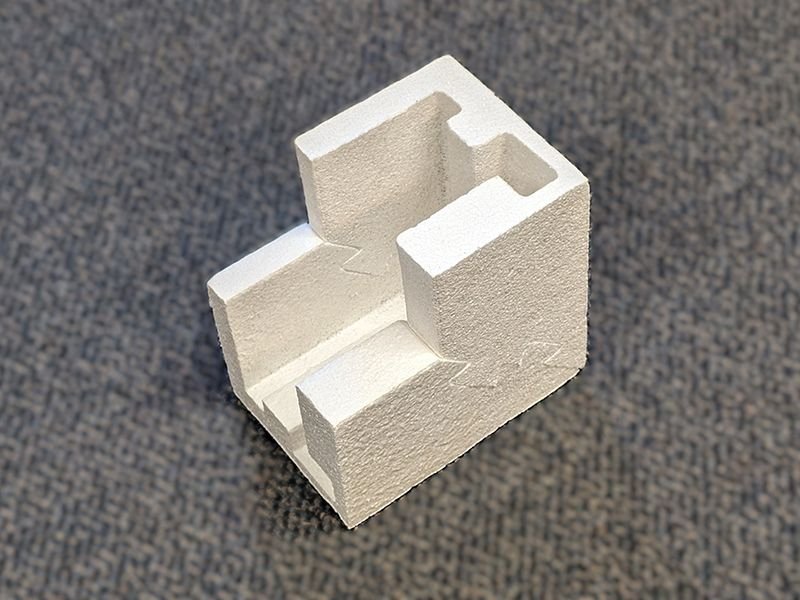 3 Two pieces of foam joined together to make a piece similar to the molded EPS corner protector