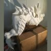 3D dragon culpture made from a 3D printer