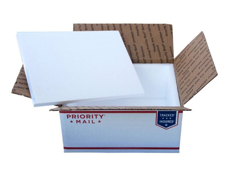 4 Styrofoam wholesale cooler for USPS flat rate box