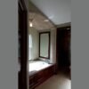 Architectural foam trim columns used in bathroom on ceiling and walls