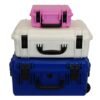 BLUE GRAY AND PINK HARD CASES