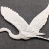 Blue heron foam medallion with no background from Styrofoam