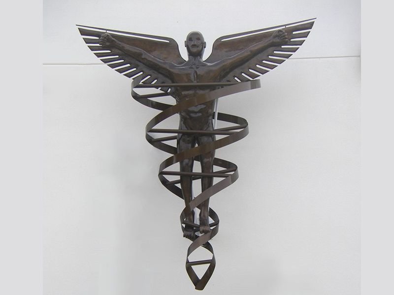 Bronze statue artwork made from a EPS expanded polystyrene foam plug to make the mold