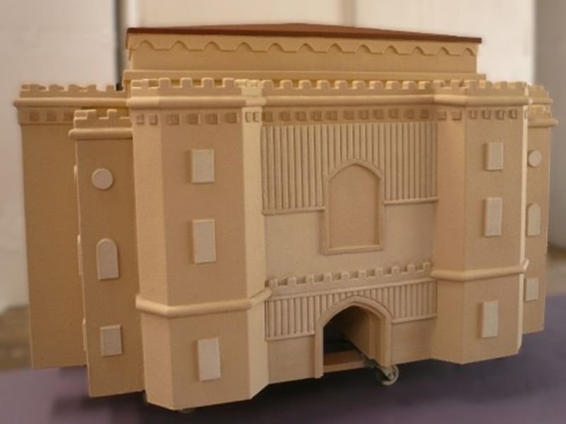 Building prototype made from foam