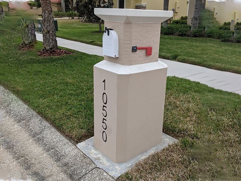 Custom architectural foam mailbox