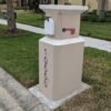 Custom architectural mailbox made from foam