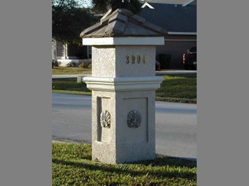 Custom architectural personalized foam mailbox