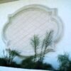 Custom framed medallion with geometric design