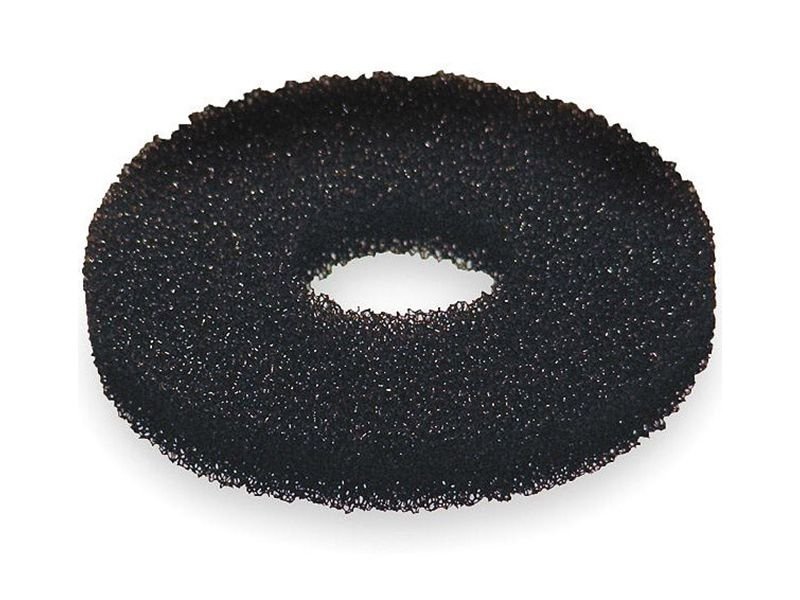 Die-cut reticulated foam filter donut shaped