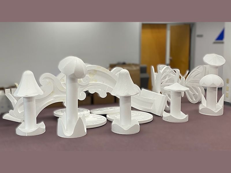 EPS Styrofoam carved props