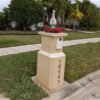 EPS Styrofoam custom mailbox with stucco coating over foam