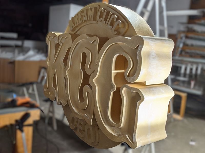EPS expanded polystyrene Styrofam 3D sign for a stage show