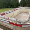 Expanded polystyrene EPS Foam Styrofoam used for shaping a swiming pool bottom