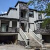 Exterior foam trim on house windows and doors and garage