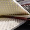 Machine manufacturing convoluted eggcrate foam