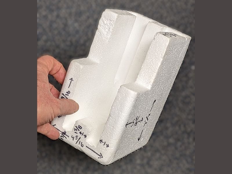 Molded EPS foam Styrofoam corner protector