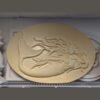 Ornamental embellishment foam medallion of a mermaid