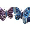 Painted Styrofoam butterflies for party props