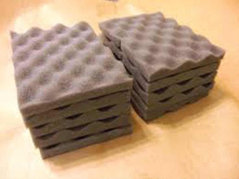 Polyurethane PU convoluted eggcrate foam acoustic tiles