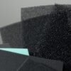 Reticulated foam filter sheets