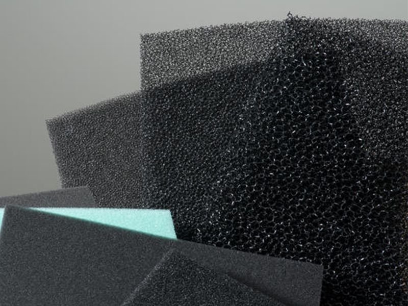Reticulated foam filter sheets