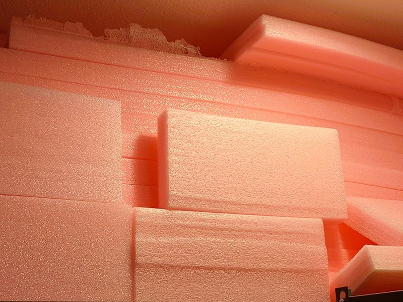 Sheets of anti-static polyethylene foam PE for packaging