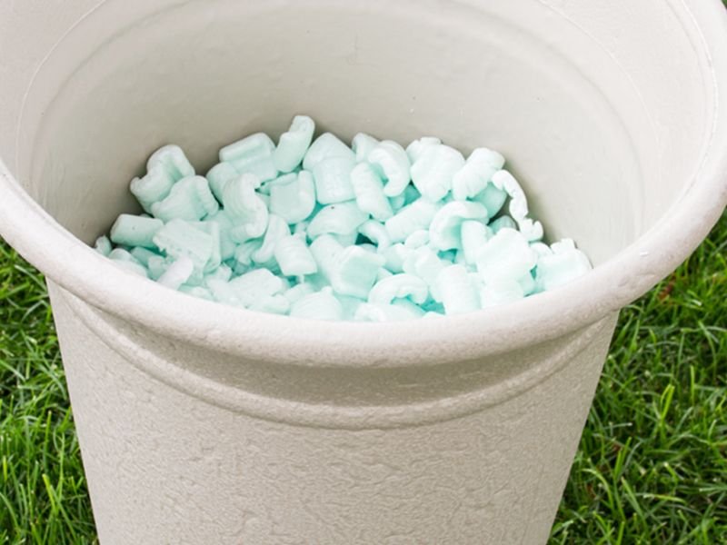 Soil additives made from recycled foam