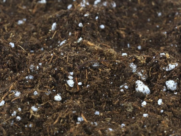 Soil amendment with Perlite added for increase aeration of soil