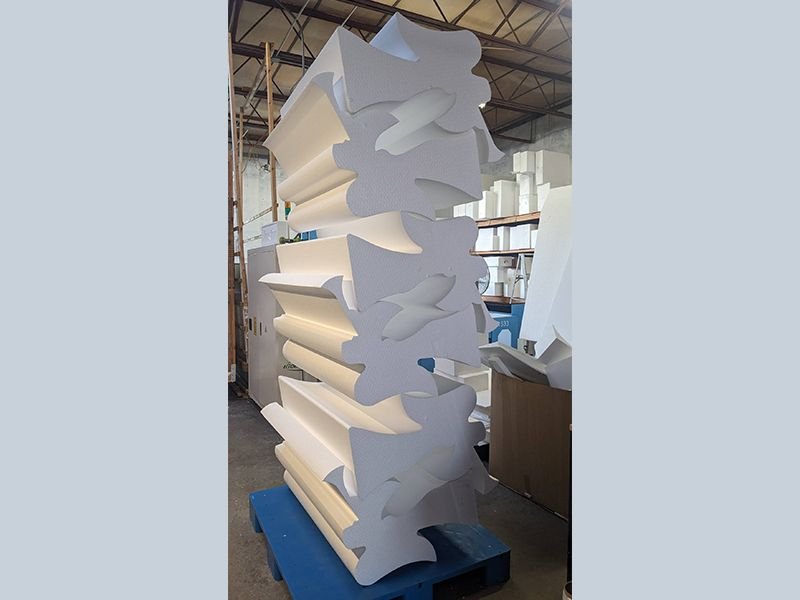 Stack of wholesale 3D Styrofoam foam angels
