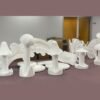 Styrofoam expanded polystyrene EPS carved shapes for party props