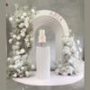White Styrofoam EPS Foam wedding props including an arch and pedestal