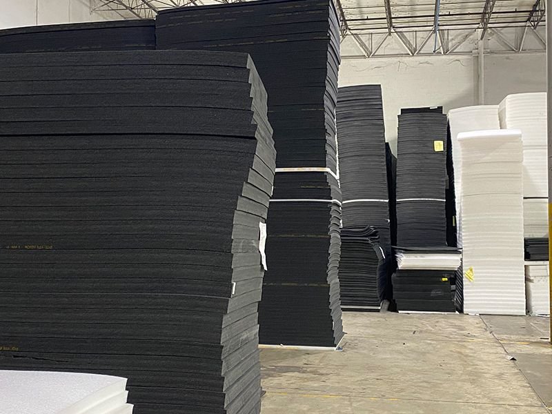 Wholesale floor foam padding in sheets in manufacturer warehouse