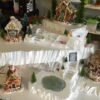 Winter village sitting on top of carved Styrofoam EPS foam